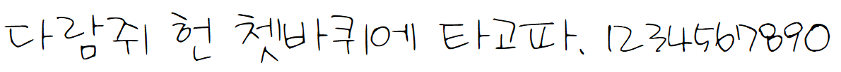 나눔손글씨 나는 이겨낸다